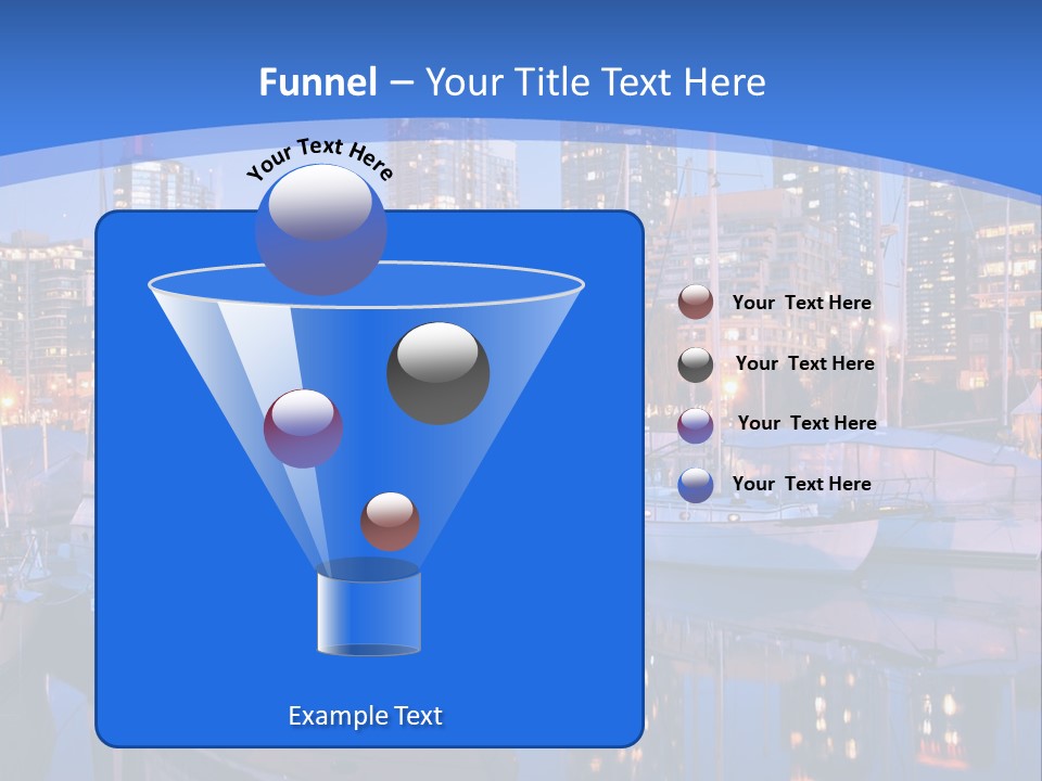 Downtown Falls Tower PowerPoint Template