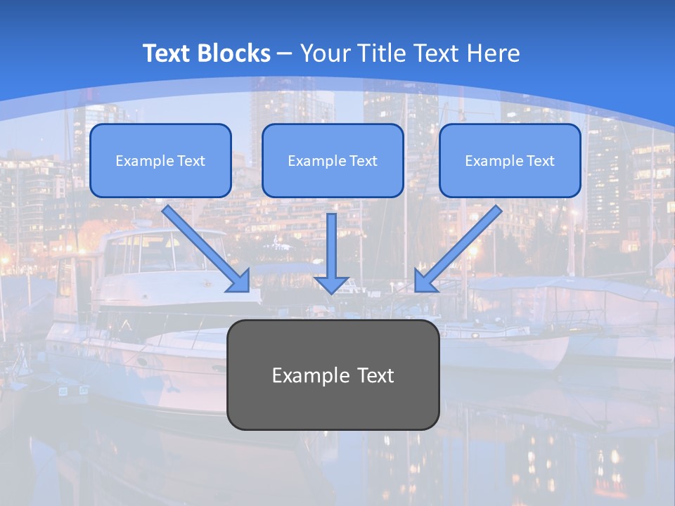 Downtown Falls Tower PowerPoint Template