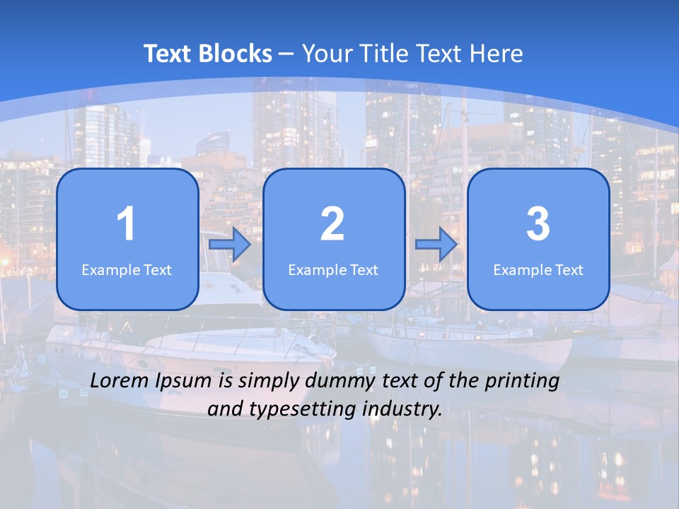 Downtown Falls Tower PowerPoint Template