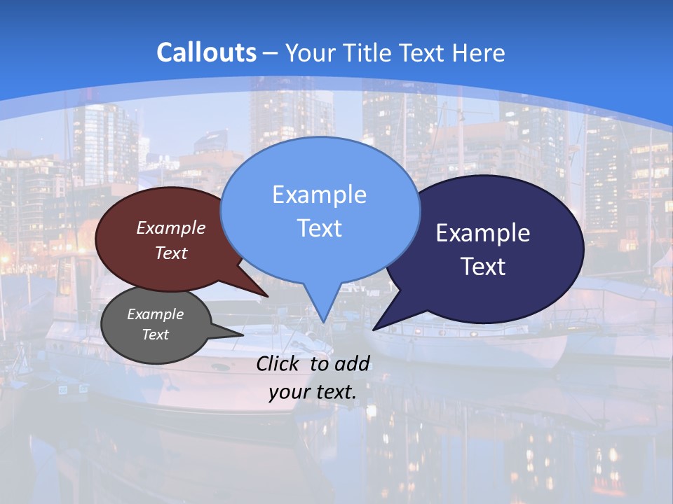 Downtown Falls Tower PowerPoint Template