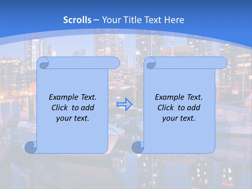Downtown Falls Tower PowerPoint Template