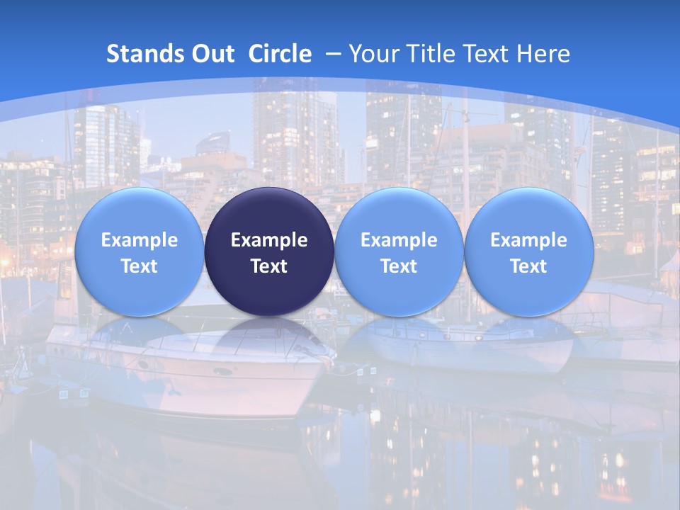 Downtown Falls Tower PowerPoint Template