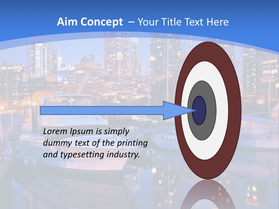 Downtown Falls Tower PowerPoint Template