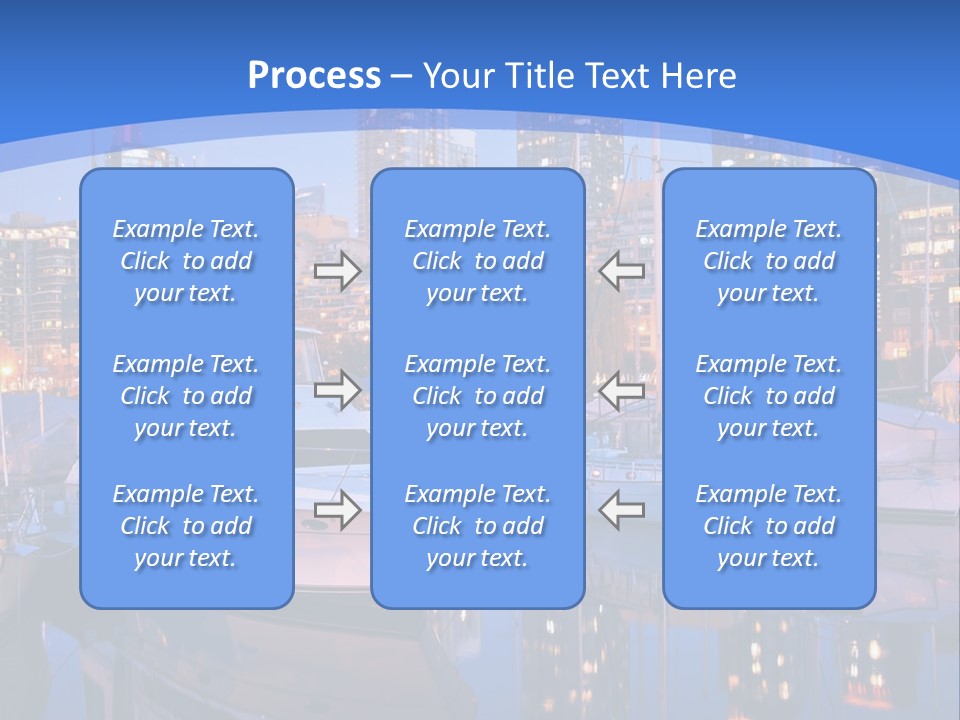Downtown Falls Tower PowerPoint Template