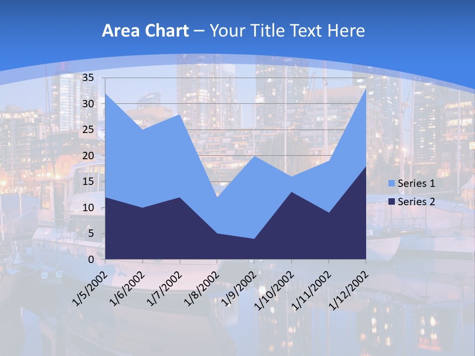 Downtown Falls Tower PowerPoint Template