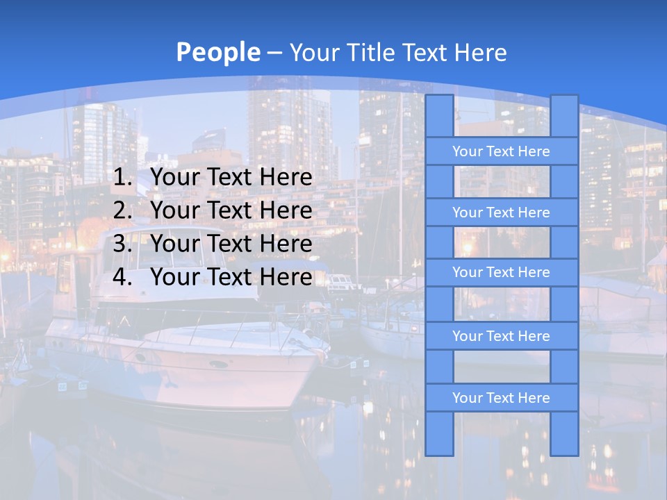 Downtown Falls Tower PowerPoint Template