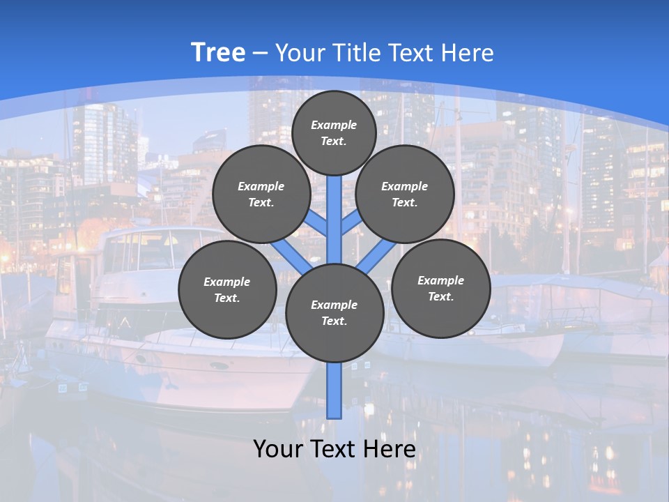 Downtown Falls Tower PowerPoint Template