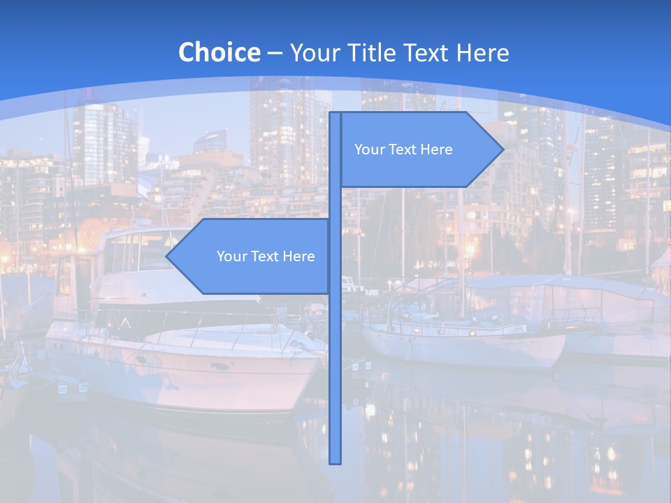Downtown Falls Tower PowerPoint Template