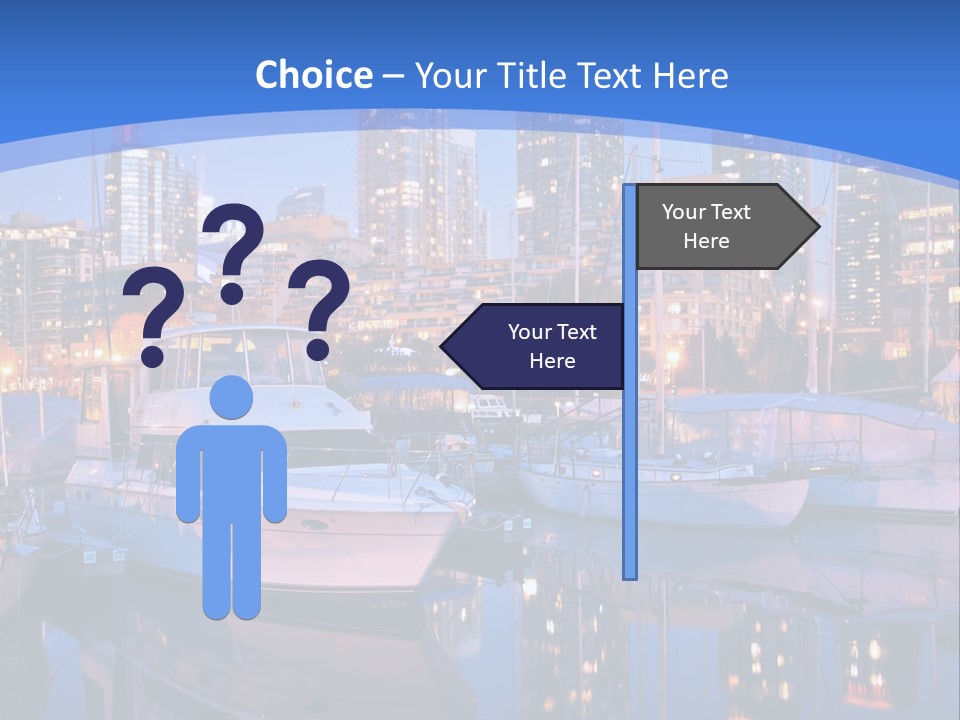 Downtown Falls Tower PowerPoint Template