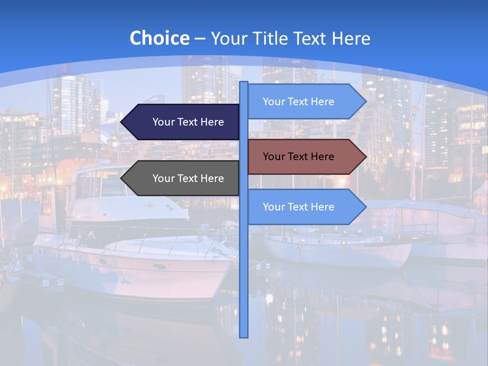Downtown Falls Tower PowerPoint Template