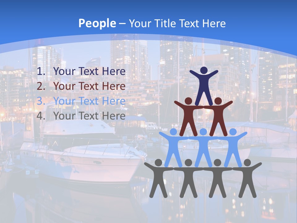 Downtown Falls Tower PowerPoint Template