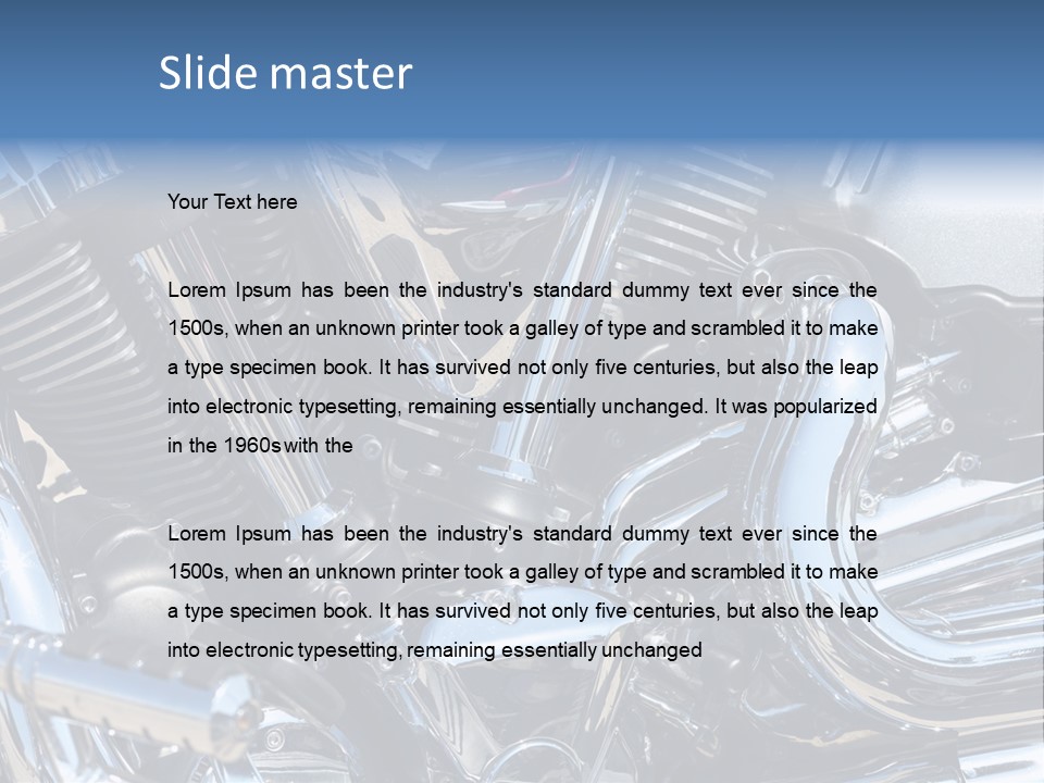 Horsepower Generation Black PowerPoint Template