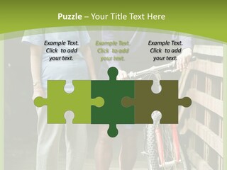 Female Elderly Retired PowerPoint Template