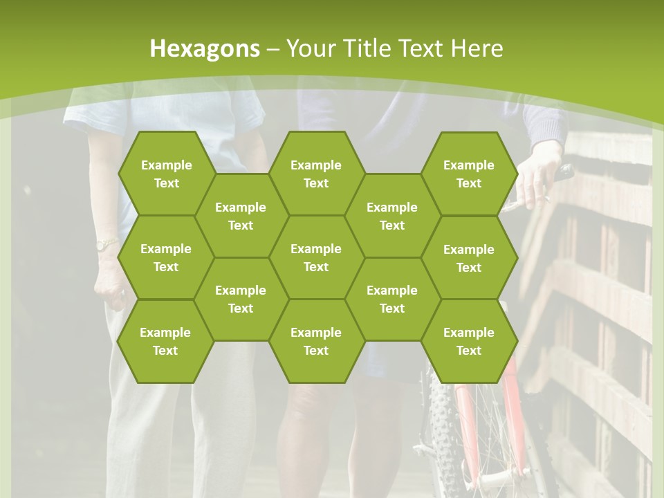 Female Elderly Retired PowerPoint Template