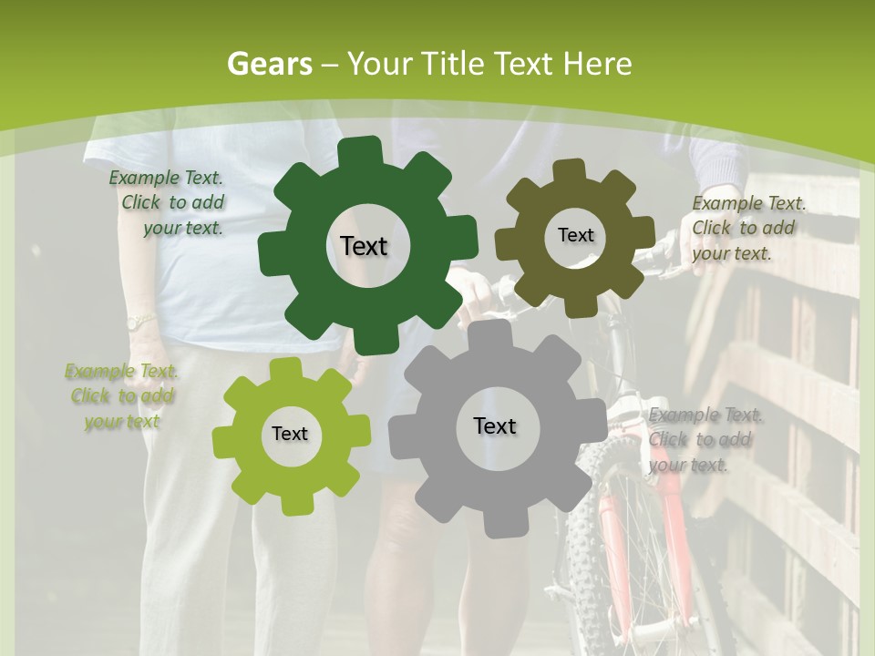 Female Elderly Retired PowerPoint Template