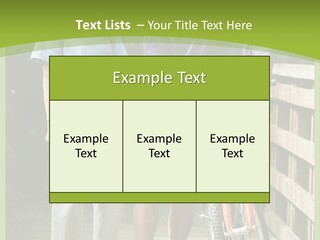 Female Elderly Retired PowerPoint Template