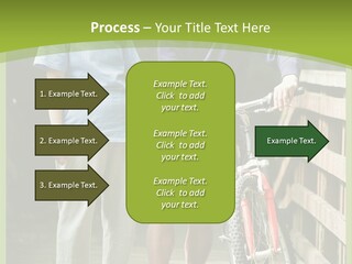 Female Elderly Retired PowerPoint Template