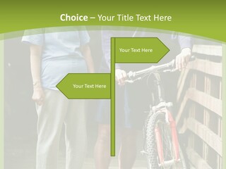 Female Elderly Retired PowerPoint Template