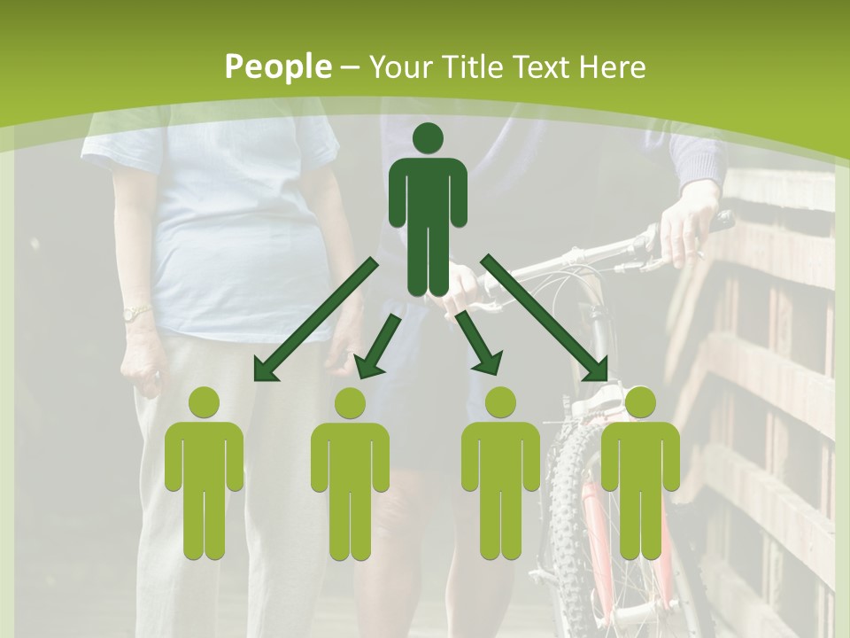 Female Elderly Retired PowerPoint Template