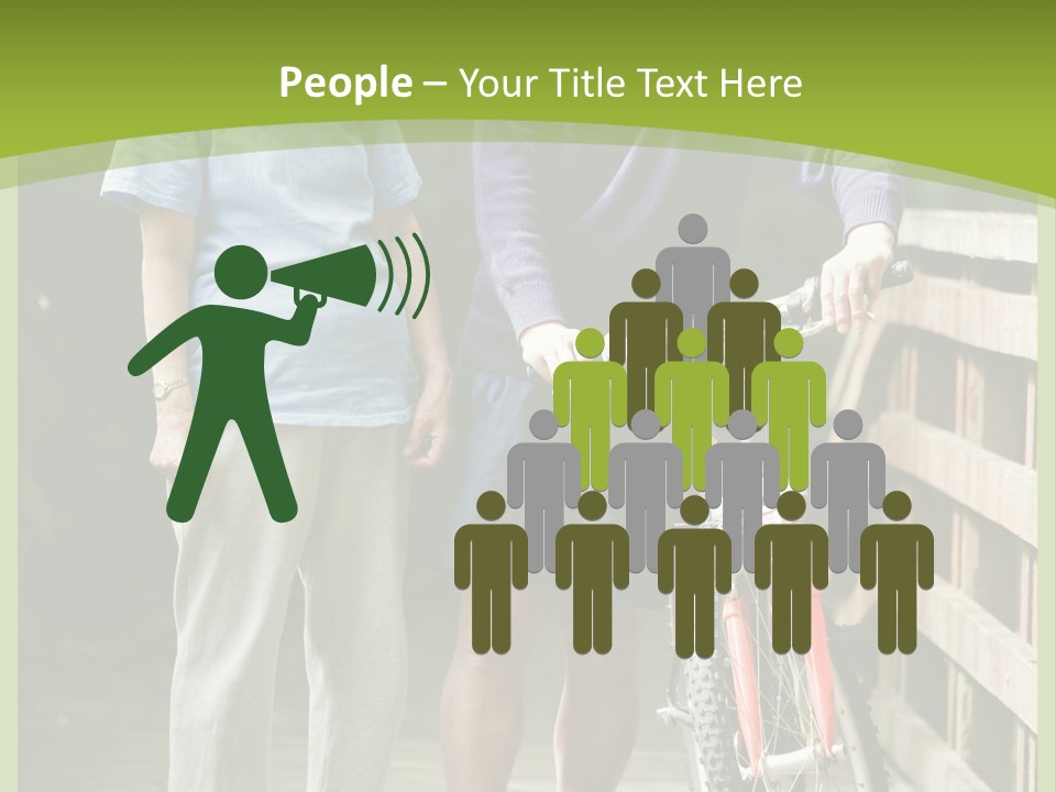 Female Elderly Retired PowerPoint Template