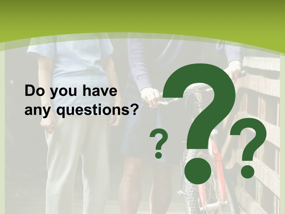 Female Elderly Retired PowerPoint Template