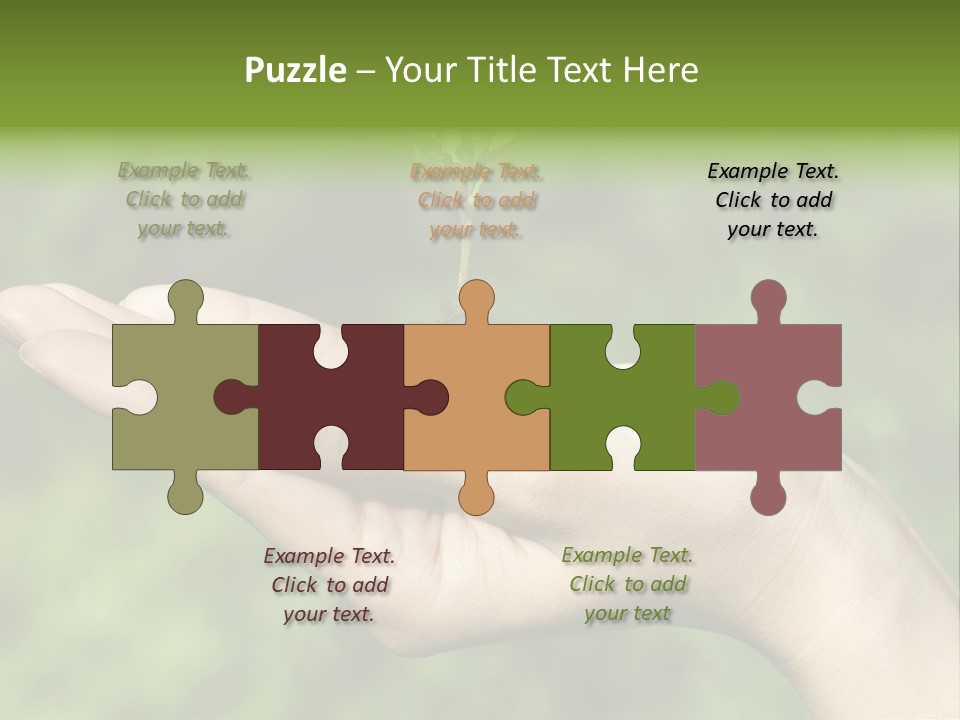 A Person Holding A Small Plant In Their Hand PowerPoint Template