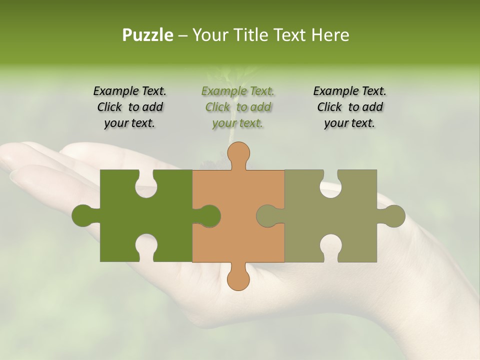 A Person Holding A Small Plant In Their Hand PowerPoint Template