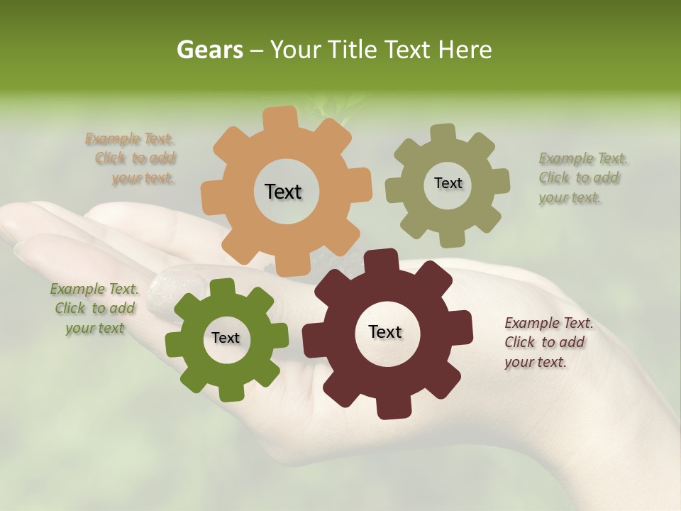 A Person Holding A Small Plant In Their Hand PowerPoint Template