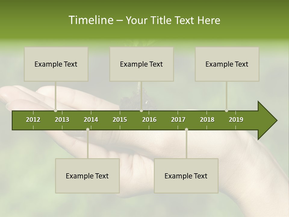 A Person Holding A Small Plant In Their Hand PowerPoint Template