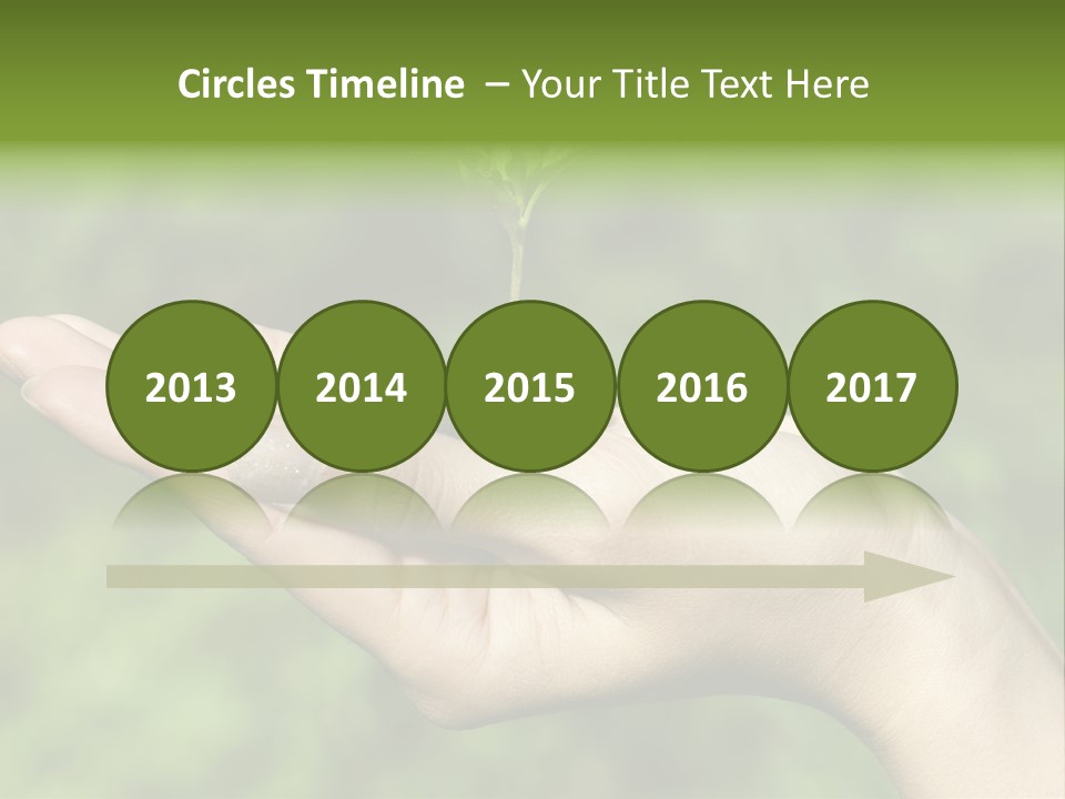 A Person Holding A Small Plant In Their Hand PowerPoint Template