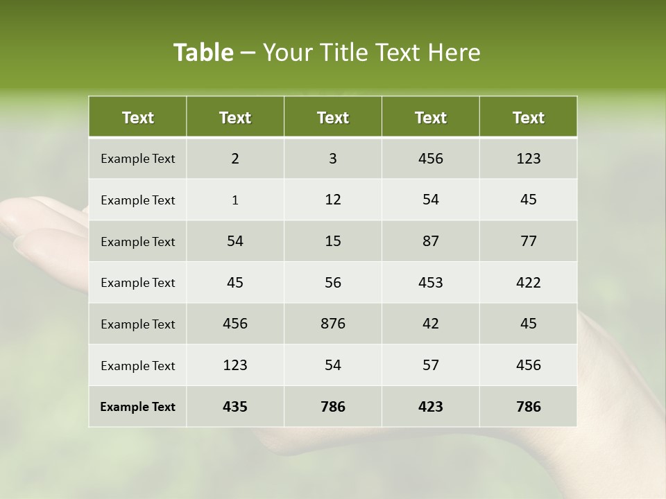 A Person Holding A Small Plant In Their Hand PowerPoint Template