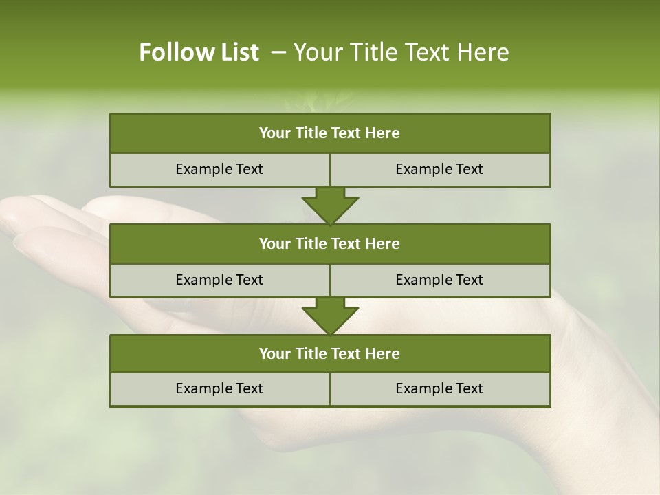 A Person Holding A Small Plant In Their Hand PowerPoint Template