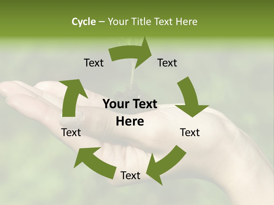 A Person Holding A Small Plant In Their Hand PowerPoint Template