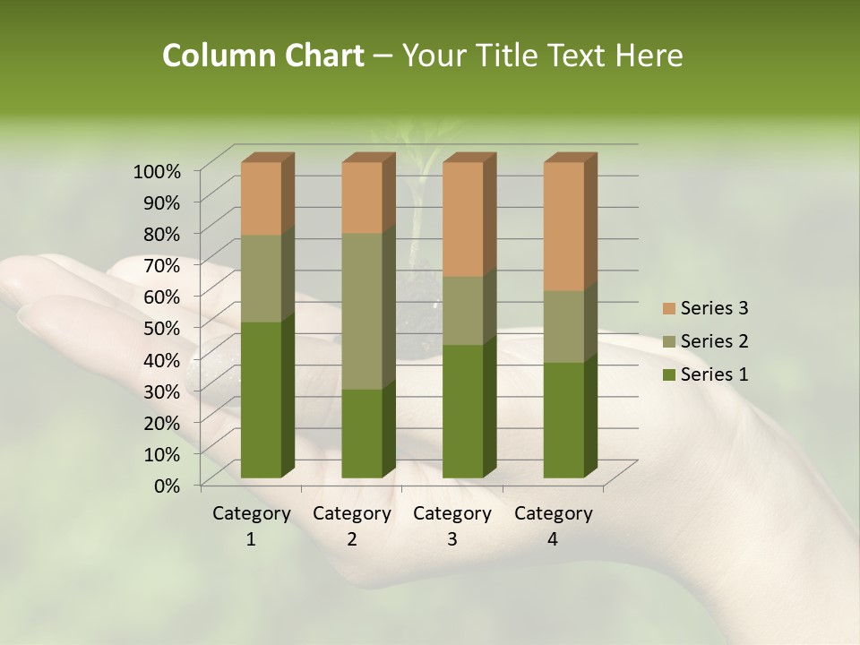 A Person Holding A Small Plant In Their Hand PowerPoint Template