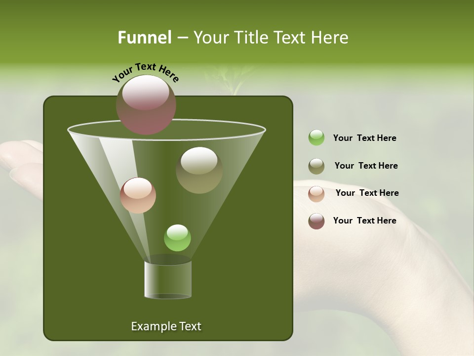 A Person Holding A Small Plant In Their Hand PowerPoint Template