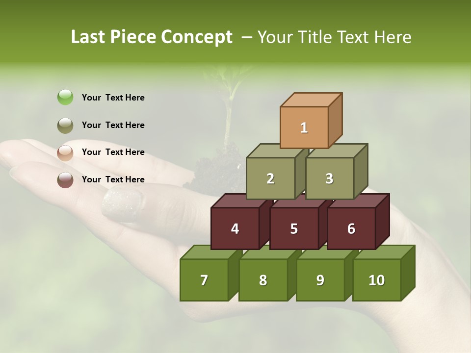 A Person Holding A Small Plant In Their Hand PowerPoint Template