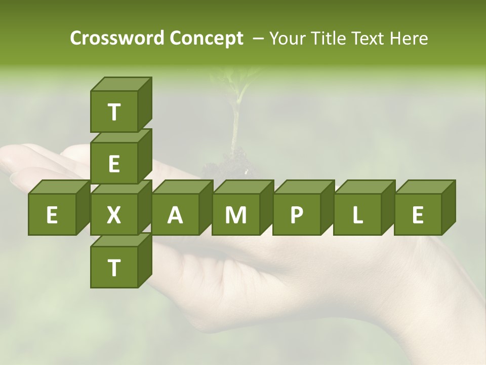 A Person Holding A Small Plant In Their Hand PowerPoint Template