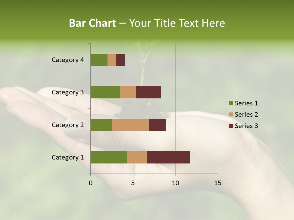 A Person Holding A Small Plant In Their Hand PowerPoint Template
