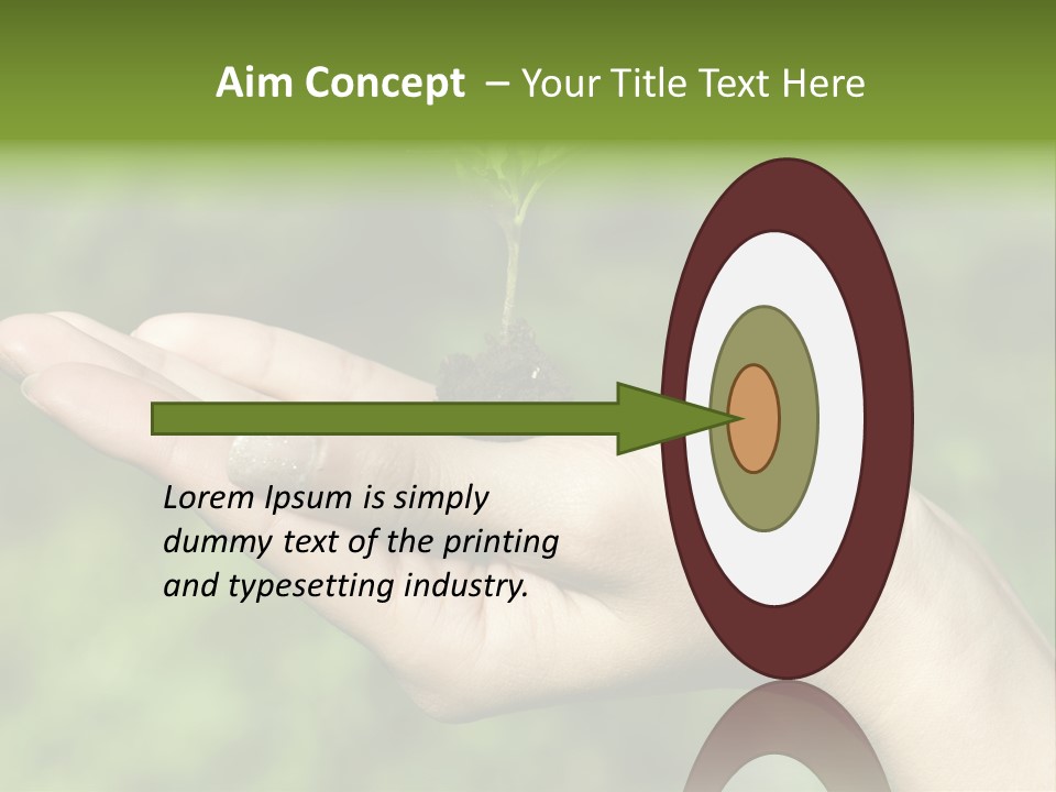 A Person Holding A Small Plant In Their Hand PowerPoint Template