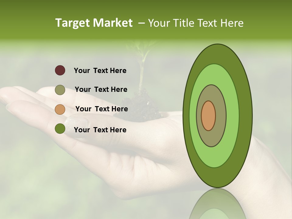 A Person Holding A Small Plant In Their Hand PowerPoint Template