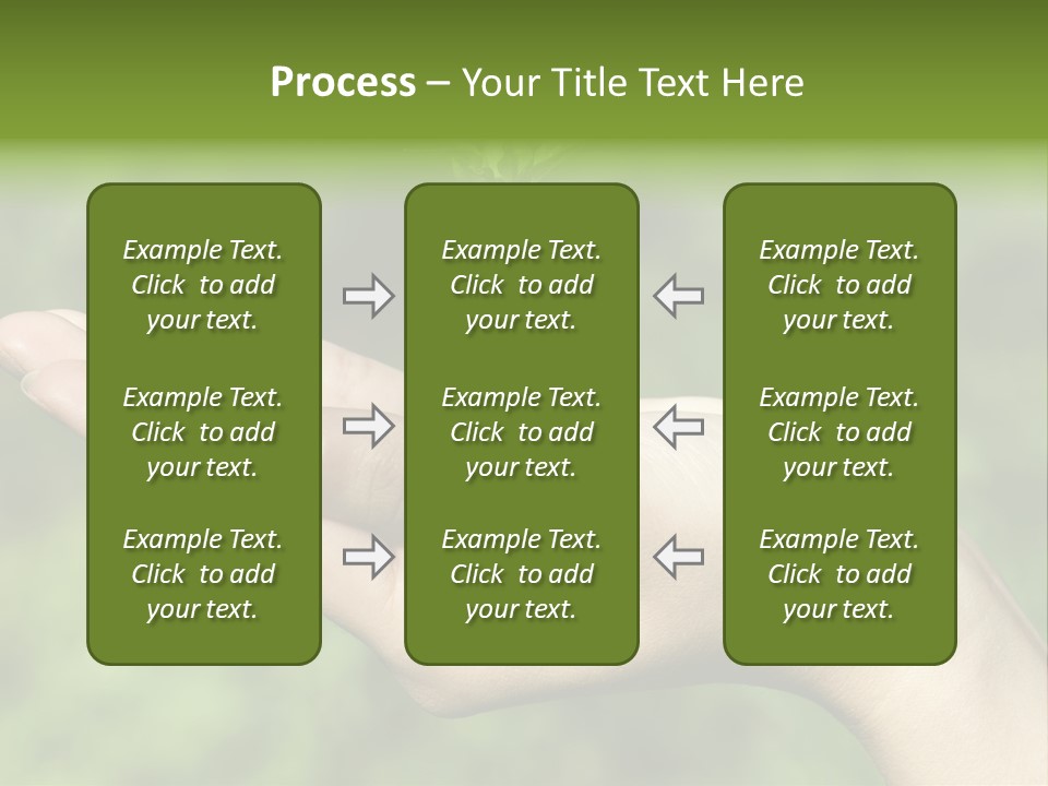 A Person Holding A Small Plant In Their Hand PowerPoint Template