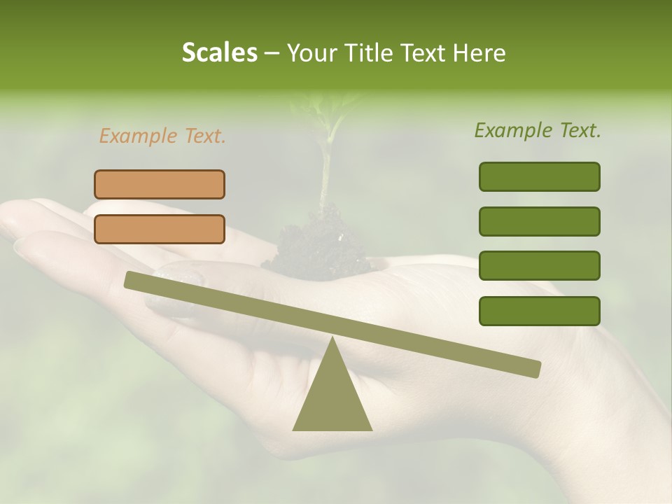 A Person Holding A Small Plant In Their Hand PowerPoint Template