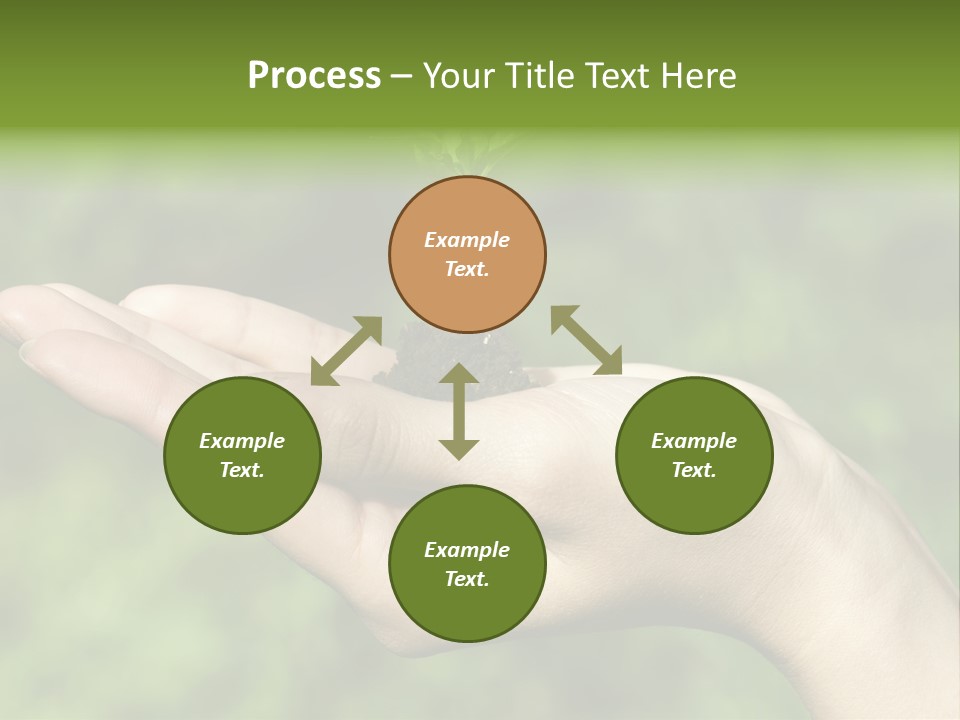 A Person Holding A Small Plant In Their Hand PowerPoint Template