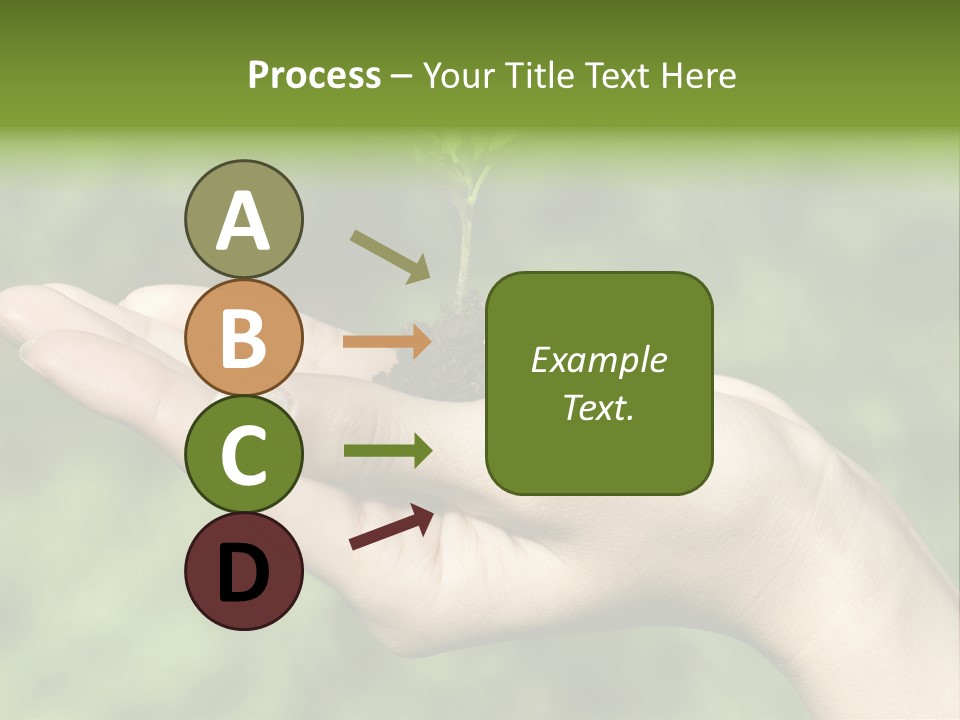 A Person Holding A Small Plant In Their Hand PowerPoint Template