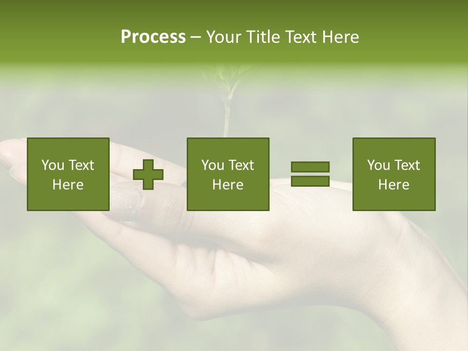 A Person Holding A Small Plant In Their Hand PowerPoint Template