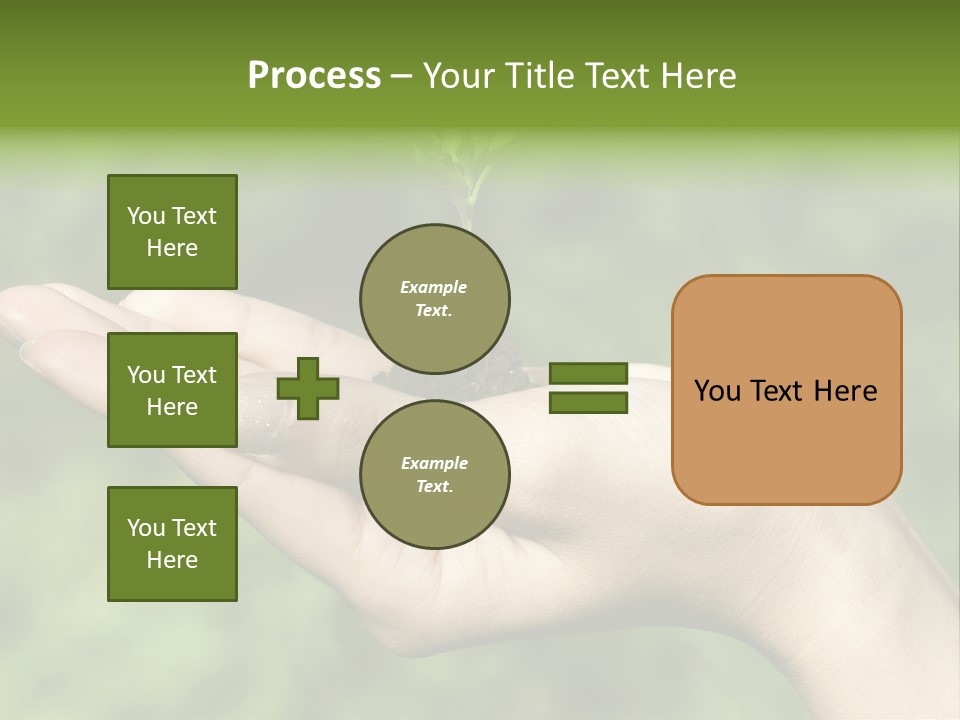 A Person Holding A Small Plant In Their Hand PowerPoint Template