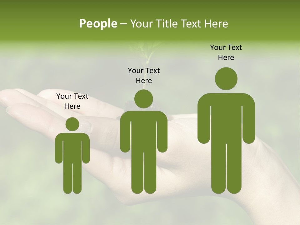 A Person Holding A Small Plant In Their Hand PowerPoint Template