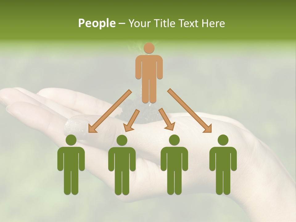 A Person Holding A Small Plant In Their Hand PowerPoint Template