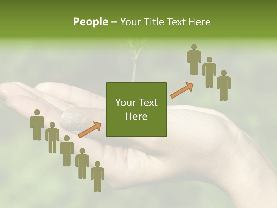 A Person Holding A Small Plant In Their Hand PowerPoint Template