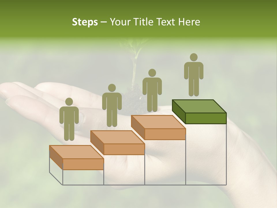 A Person Holding A Small Plant In Their Hand PowerPoint Template